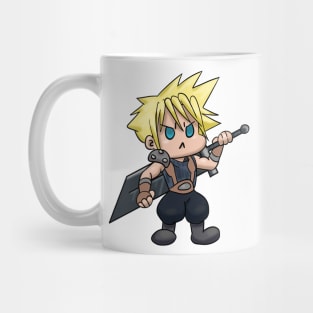 Chibi Cloud Kawaii Final Fantasy 7 Cloud Strife Mug